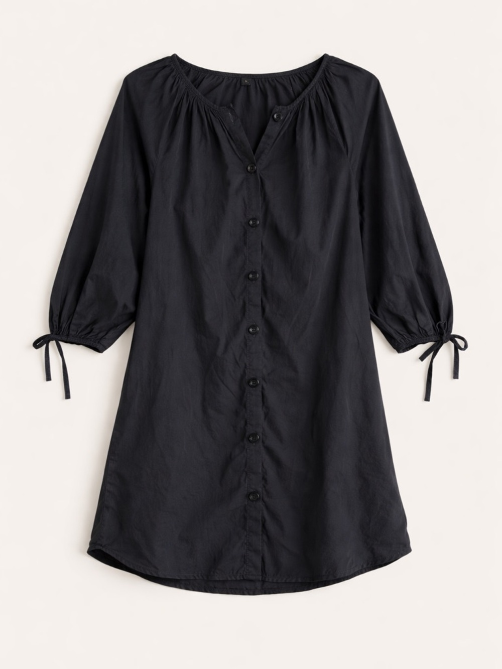 J Crew | Poplin 100% Cotton Button-Front Mini Shirt Dress Size Small - Picture 2 of 11